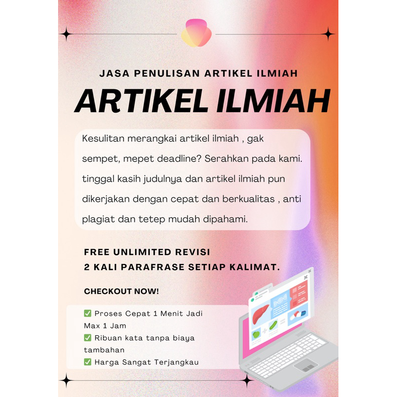 Jasa Penulisan Artikel Ilmiah