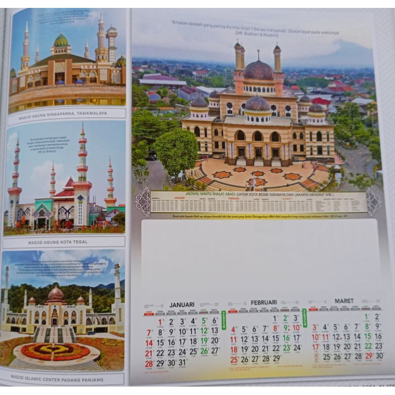 

KALENDER TRIWULAN MASJID 38 X 53 KLEP SENG SABLON MERK 1 WARNA
