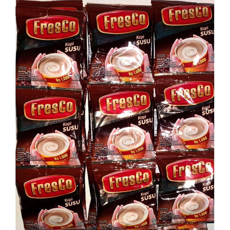 

Fresco kopi susu renteng renceng 28gr isi 12pcs