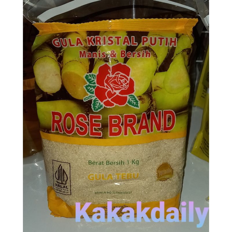 

ROSE BRAND GULA KRISTAL TEBU 1Kg