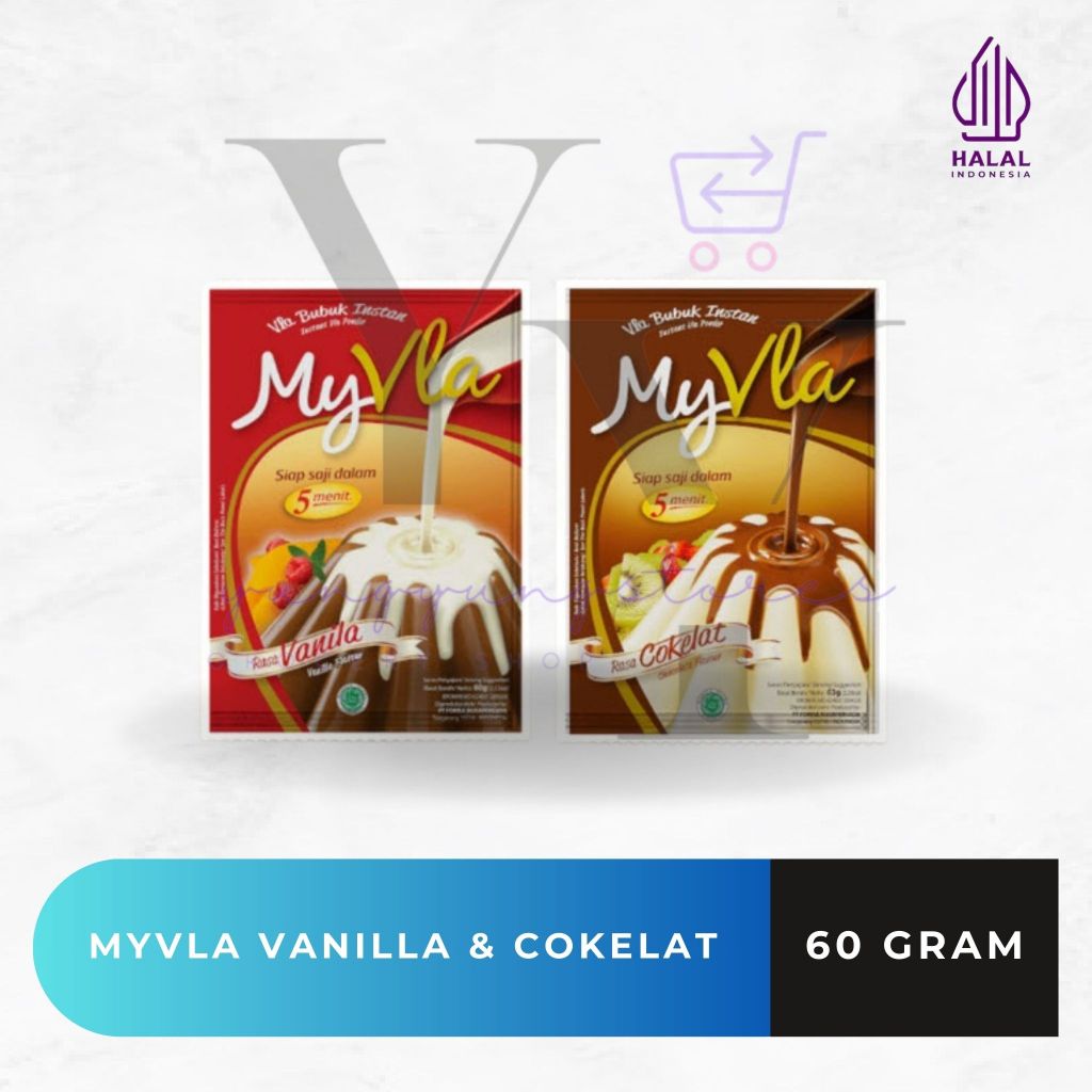 

Nutrijell Myvla Vanilla / Cokelat 60 gram