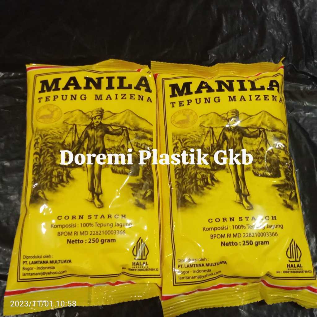 

[ Free SENDOK ] Manila Maizena 250gr / Tepung Maizena / Tepung Jagung / cornstarch/pengental makanan