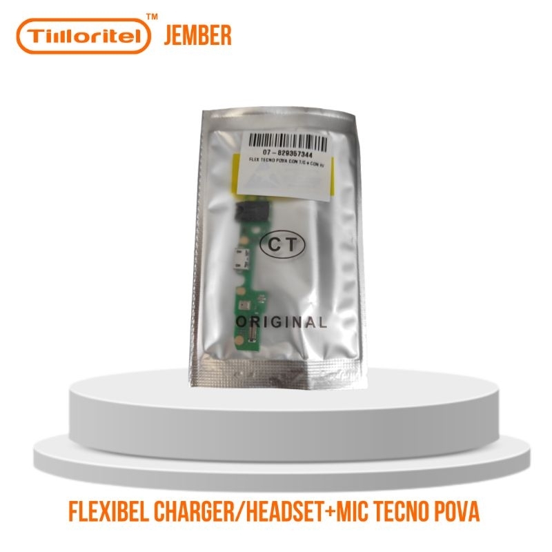 FLEXIBEL CHARGER/HEADSET+MIC TECNO POVA