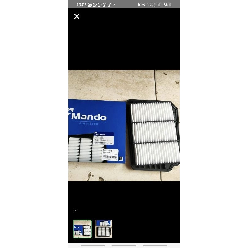 Filter Udara Optra Estate Magnum merk Mando asli Korea