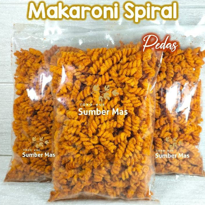 

☍✭✽ MAKARONI SPIRAL MACARONI SPIRAL RASA PEDES Berat bersih 150 gr - Pedas