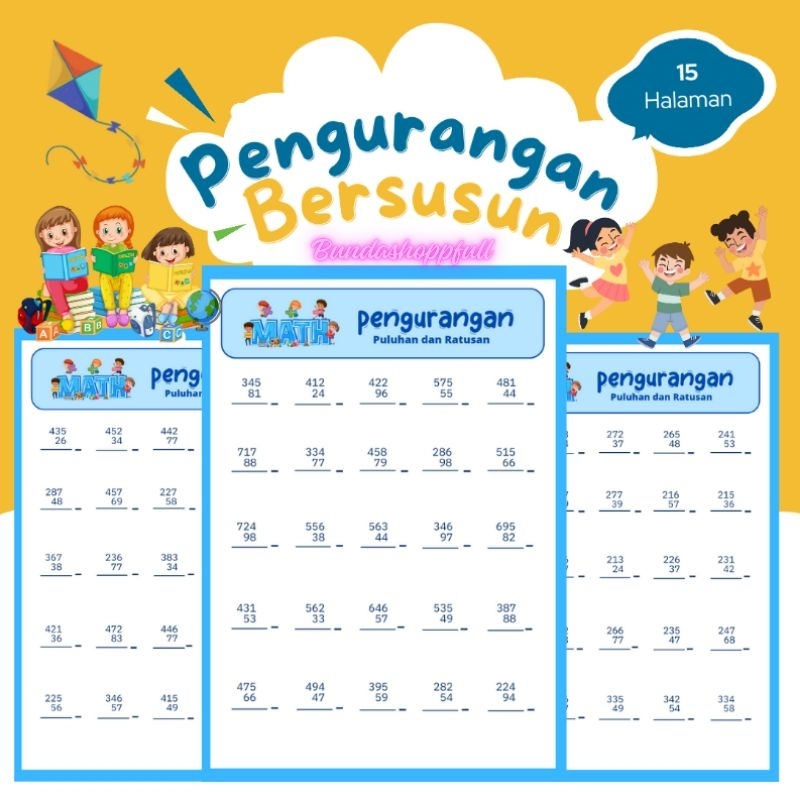 

Pengurangan Bersusun Ratusan Puluhan 15 Halaman Tinggal Print