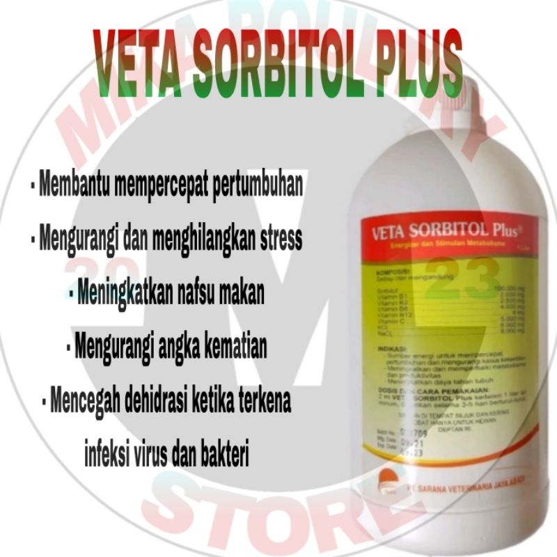 Veta SORBITOL plus 1 Liter- Sorbitol plus vitamin- Sorbitol untuk ternak