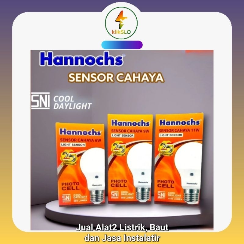 Lampu Sensor Cahaya 9 Watt Hannoch