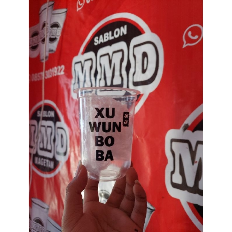 Sablon Gelas Cup 16oz oval starindo 8gr