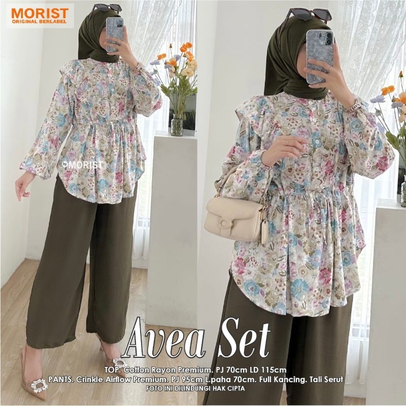 AVEA MEIRI DEILI SET PANT RAYON MIX CRINKLE 0111