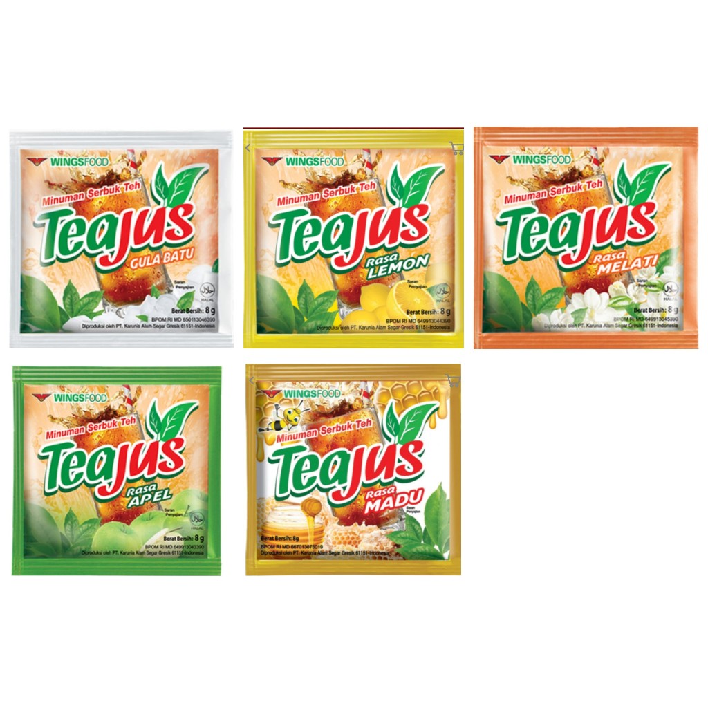 

TEAJUS / TEH JUS / MINUMAN SERBUK / 1 RENCENG 10 PCS