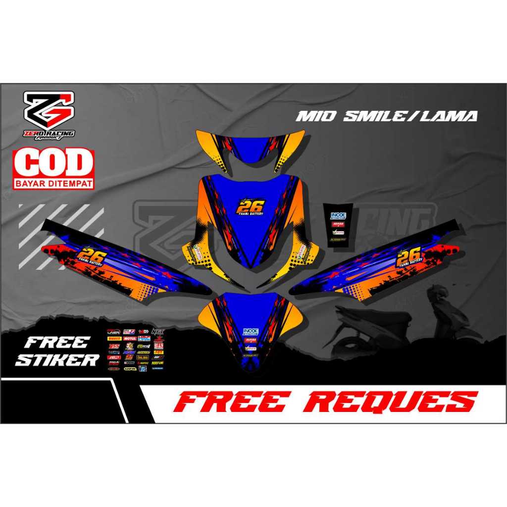 Sticker Decal Full Body Motor Yamaha Mio Sporty - Sticker Decal Full Body Mio Sporty