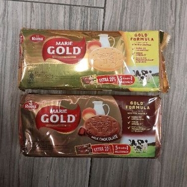 

Roma Marie Gold biskuit marie rasa SUSU / COKLAT 110gr per varian