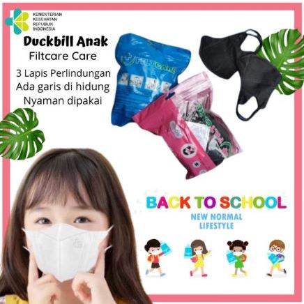 Masker Duckbill Anak Alkindo Polos Isi 50 Pcs Semarang