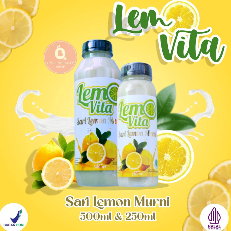 

WKQC1222 [BPOM] LEMOVITA Sari Lemon Murni Jus Lemon 100% Murni Jus Diet
