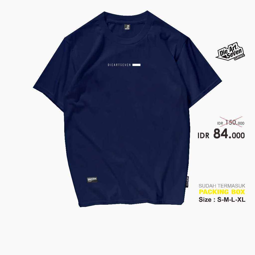 Dieartseven - Kaos Distro Pria T shirt Gaiyo Navy