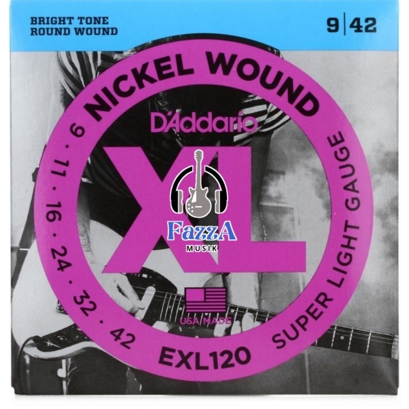 SENAR GITAR ELEKTRIK D'ADDARIO 09 EXL120 original DADDARIO
