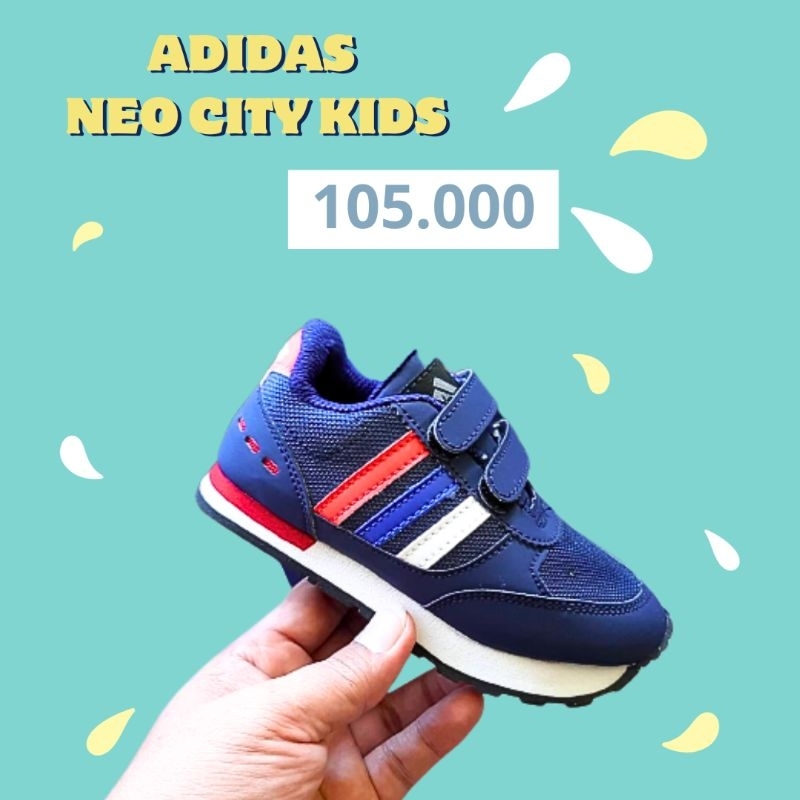 Sepatu Anak Adidas Neo City Recer Laki Laki Dan Perempuan Umur 2 - 10 Tahun