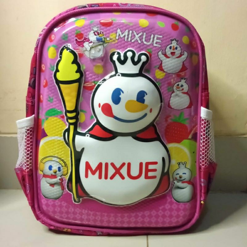 TAS SEKOLAH MIXUE PAUD TAS ANAK PEREMPUAN KARAKTER KARTUN 3D LED