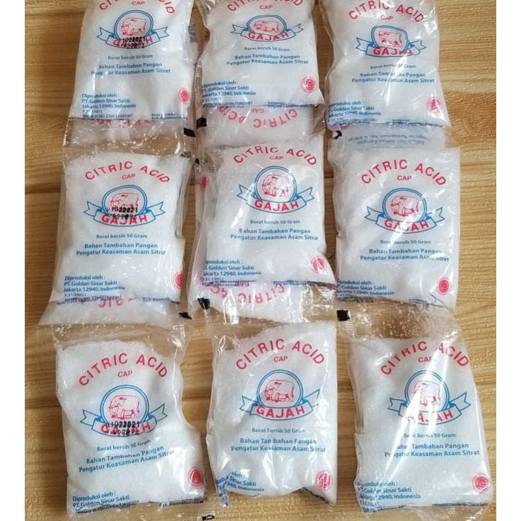 

LMKG9182 ✔MURAH Citrun Acid Cap Gajah 1renceng 5sachet