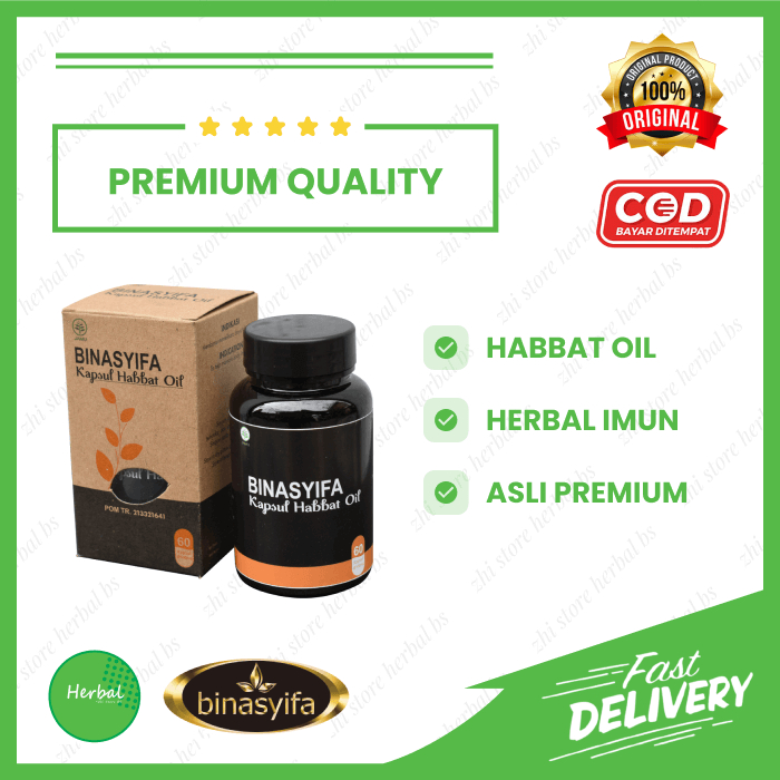 KAPSUL HABBAT OIL OBAT HERBAL IMUNITAS DAYA TAHAN TUBUH STRES INSOMNIA HIPERTENSI SIRKULASI DARAH PE