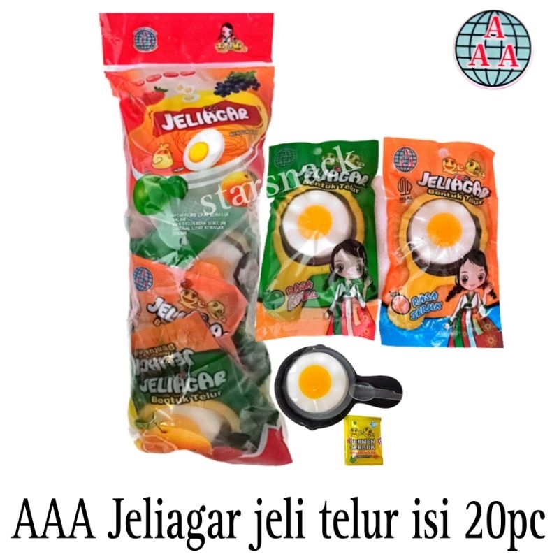 

Jeliagar permen jeli telur isi 10pc