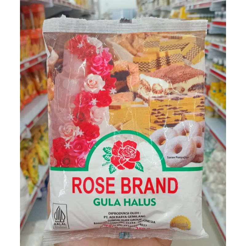 

rose brand gula halus 250gr