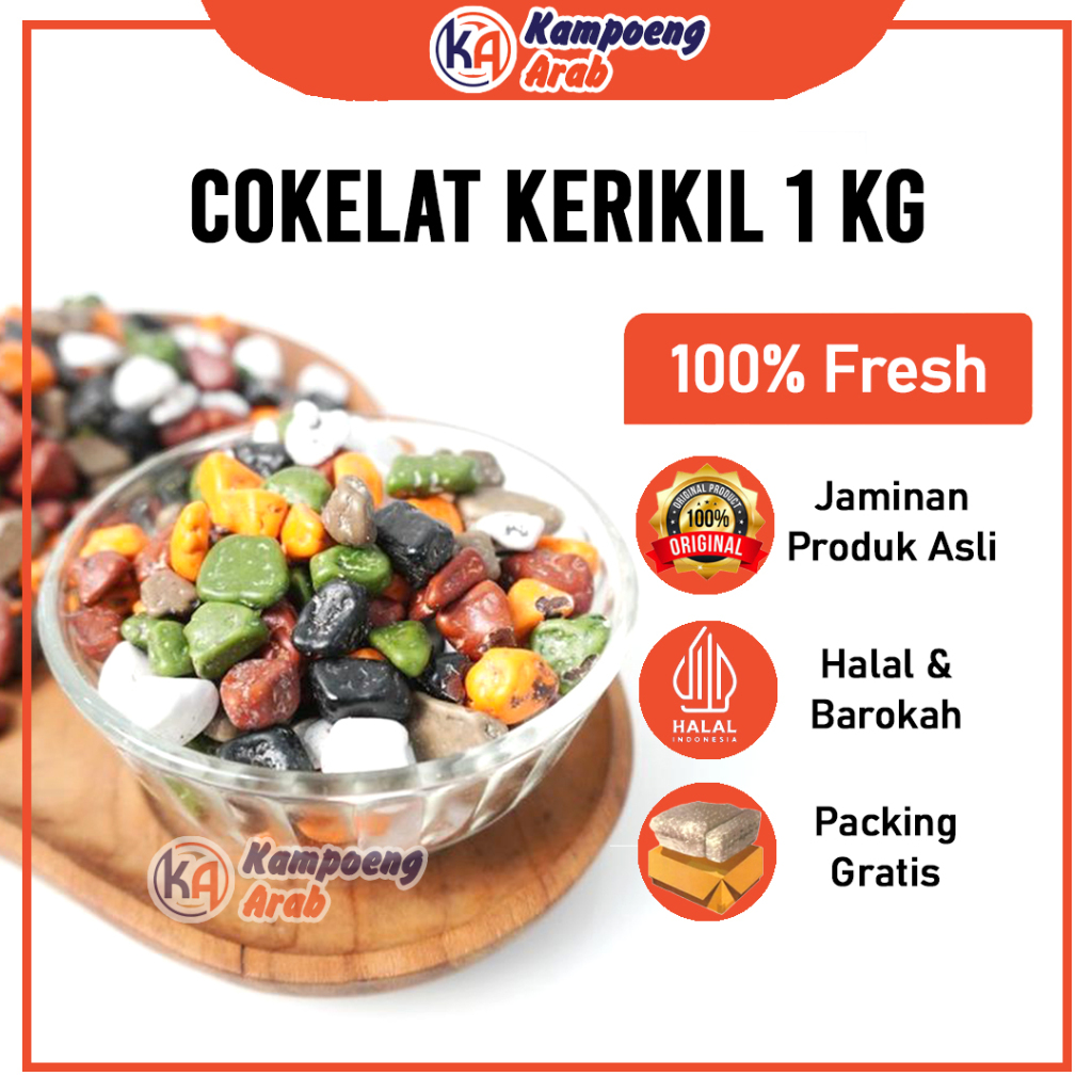 

Cokelat Kerikil Arab Premium 1Kg Stone Chocolate SebagaI Mood Booster dan Cocok untuk Oleh Oleh Haji Umroh