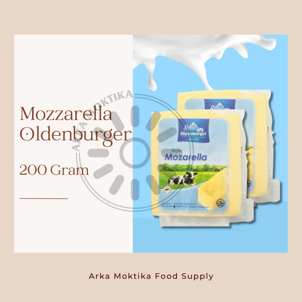 

MOZARELLA OLDENBURGER PREMIUM 200GR /Import Halal dari Jerman