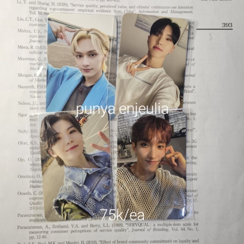 Photocard / PC POB Seventeen FML Carat Version / Carver Yes24 Jun Hoshi Woozi DK JN HS WZ