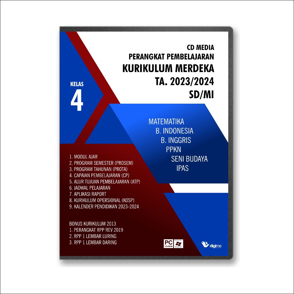 CD KURIKULUM MERDEKA PERANGKAT PEMBELAJARAN RPP SD/MI KELAS 4 TA. 2023/2024