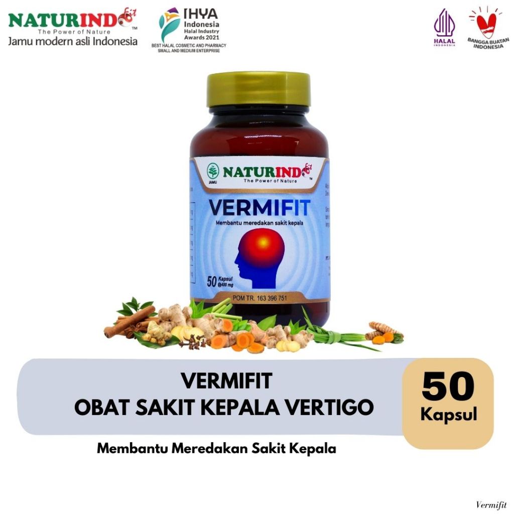 Obat Vertigo Sakit Kepala Obat Herbal Sakit Kepala Migrain Pusing Vertigo Herbal Vermifit Naturindo