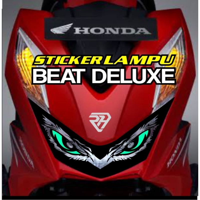 stiker lampu depan variasi beat DELUXE gen 2