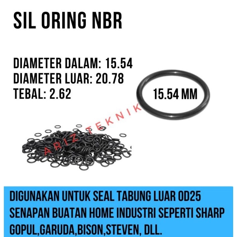 Oring Seal Tabung Luar Od25 {Uklik Buatan Home Industri}