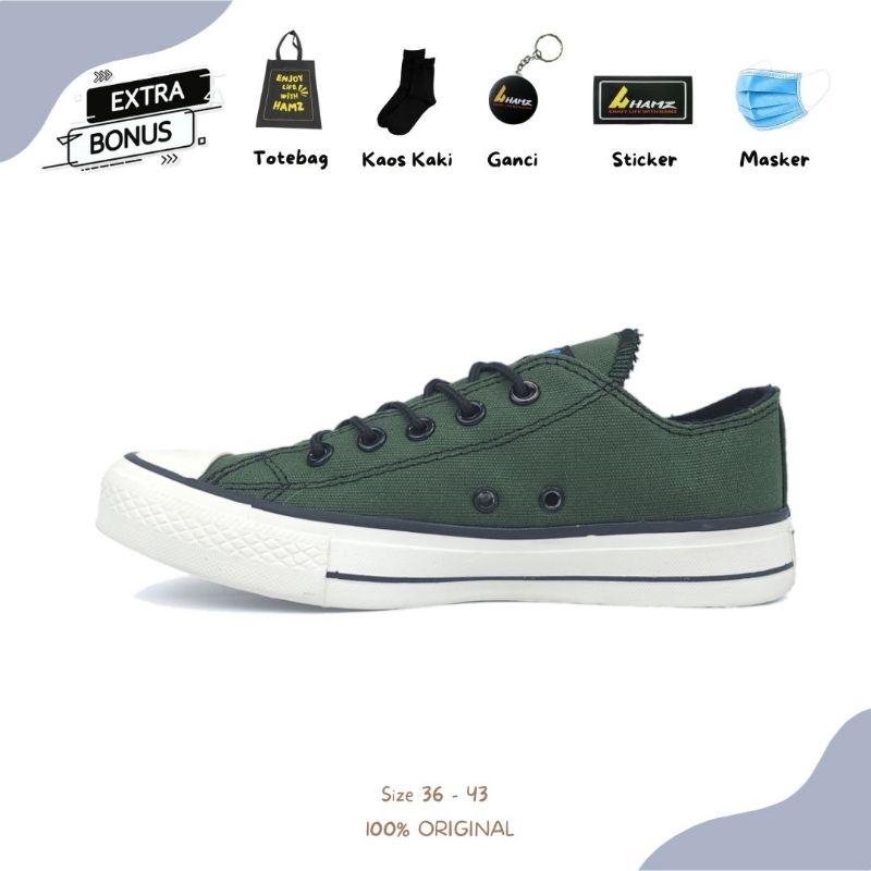 Sepatu Sneakers Pria Ctx Hijau Army Sepatu Casual Wanita High Quality