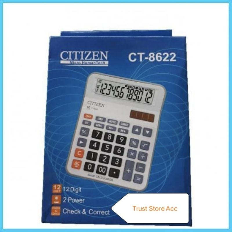 

Kalkulator 12 Digit Citizen CT 8622