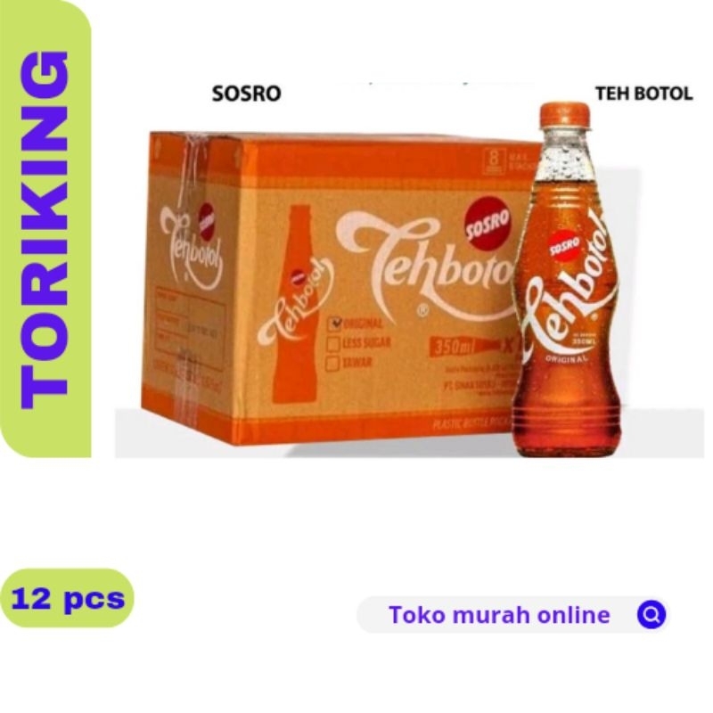 

TEH BOTOL SOSRO ORIGINAL JASMINE TEA (1Ctn isi 12pcs @350ml)