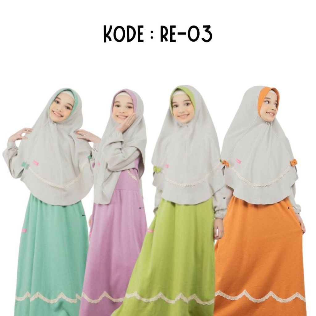 [CLEARANCE SALE] BAJU GAMIS/DRESS ANAK BY RAHNEM/RAUNA // RE 03 // BAJU NGAJI // BAJU MAIN // BAJU L