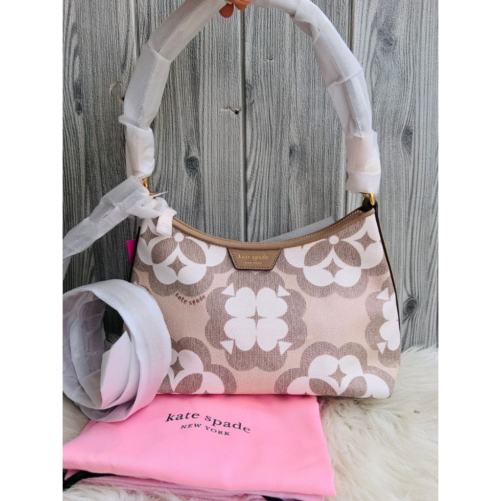 Tas branded Spade Flower Monogram Reece Shoulder Bag