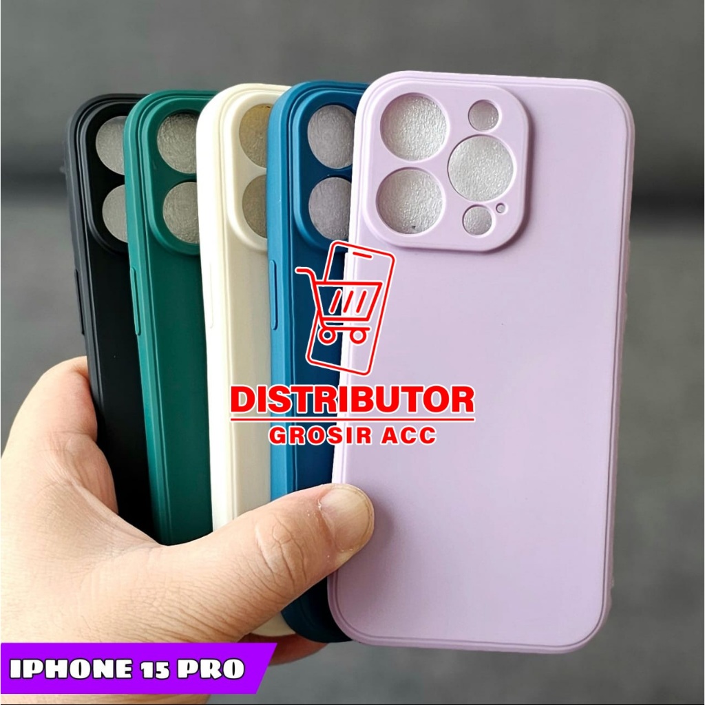 IPHONE 15 IPHONE 15 PRO IPHONE 15 PLUS IPHONE 15 PRO MAX CASE MACARON SQUARE EDGE SOFT CASE LIQUID E
