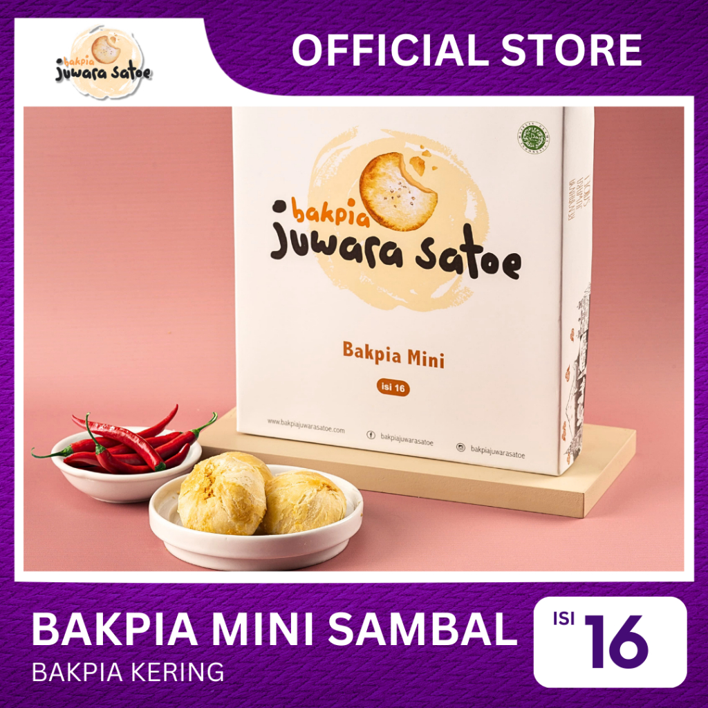 

[ ISI 16 ] BAKPIA MINI SAMBAL - BAKPIA JUWARA SATOE OLEH OLEH KHAS JOGJA