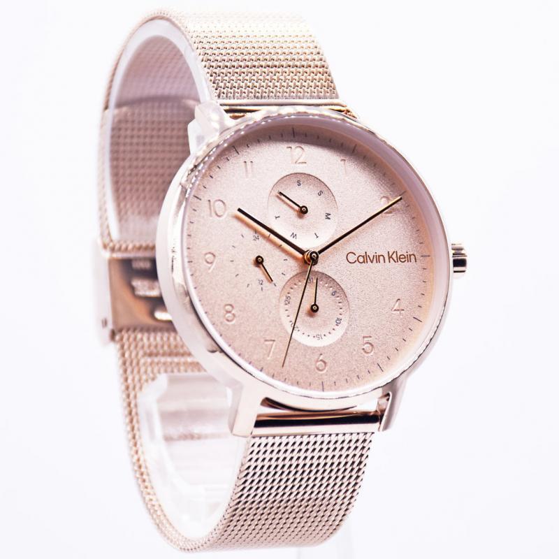 promo 100% asli jam wanita Calvin Klein CK-25200402 garansi resmi-full rosegold