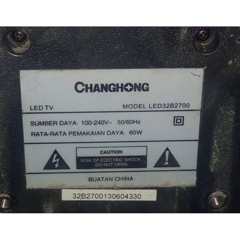 sparepart onderdil mb psu mesin tv LED Changhong 32 B2700 mainboard menboard matherboard Mobo modul 