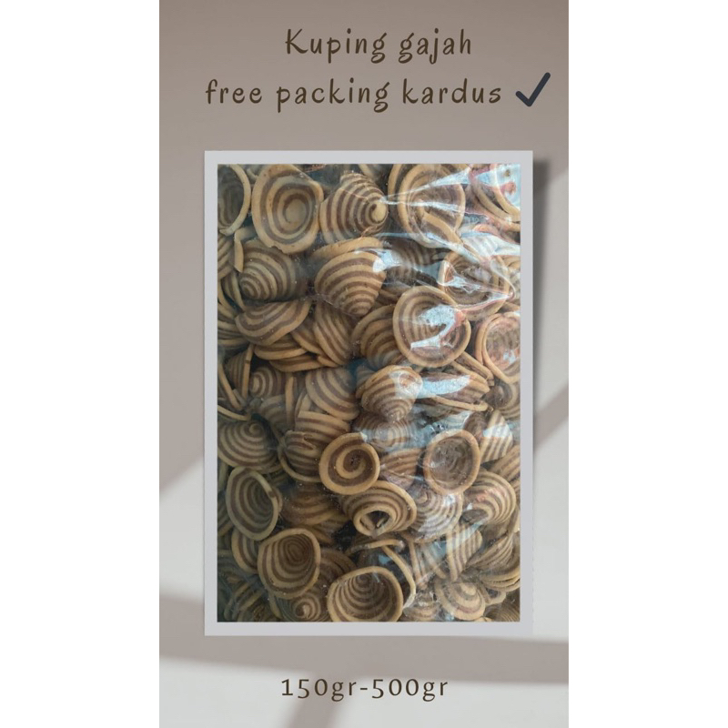 

kuping gajah/contong kuning palapa 150gr,250gr,500gr