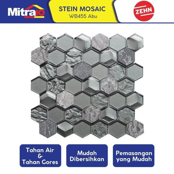 Zehn Keramik Dinding Stein Mosaic WB455 30x30 Cm Abu