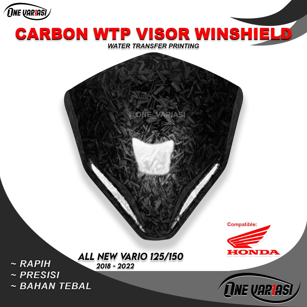 VISOR ALL NEW VARIO 125 VARIO 150 KEYLESS CARBON FORGED