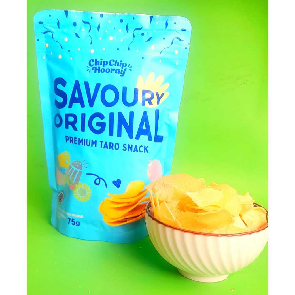 

CHIP CHIP HOORAY KERIPIK TALAS PREMIUM | TARO SNACK CEMILAN KERIPIK