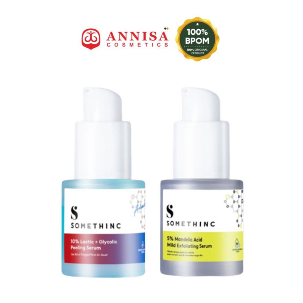 SOMETHINC 5% Mandelic Acid Mild Exfoliating Serum || SOMETHINC 10% Lactic + Glycolic Peeling Serum 2