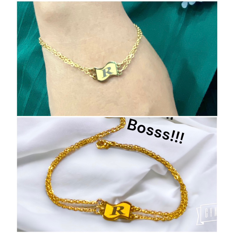 titanium asli gelang huruf titanium premium