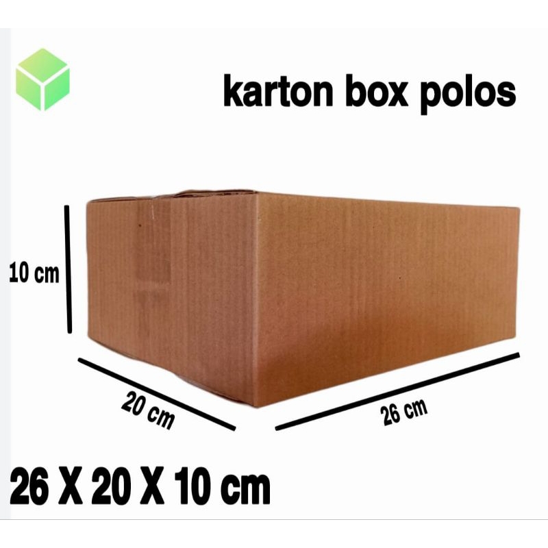 

kardus packing uk 26x20x10 kadus polos kadus sedang